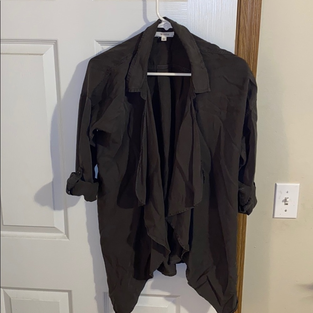 Throw over sweater.